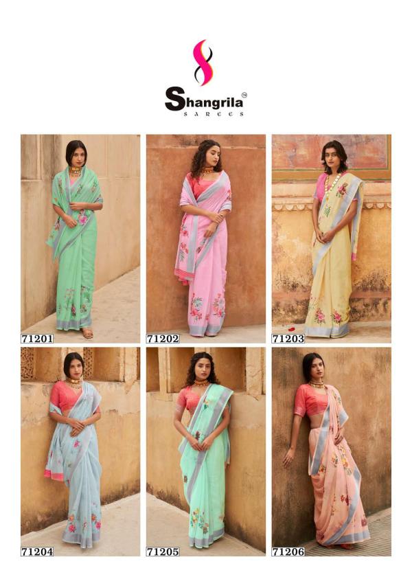 Shangrila Raaga Linen 7 Fancy Digital Printed Saree